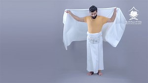 1K views · 59 reactions | How do you wear the ihram?  Check out the #Hajj_Awareness_Guides to find out and much more: guide.haj.gov.sa #Makkah_and_Madinah_Eagerly_Await_You | Saudi Arabia Ministry of Hajj & Umrah | Facebook