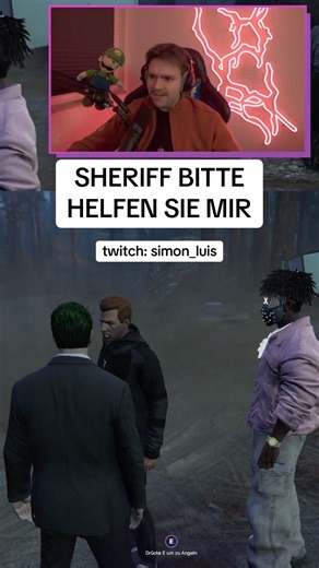 sheriff hat kein bock zu helfen ☠️twitch: simon_luis #twitch #narcocity #gtarp #hilfe #sheriff