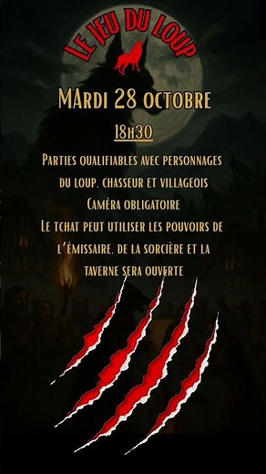 🐺 Le Jeu du Loup – Dernière partie qualificative avant la grande finale!