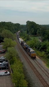CSX setting off auto racks at TDSI in Wayne, MI #reels #reelsfacebook #train #drone #rail #railway #railroad #video #viral | Craig Hensley Photography