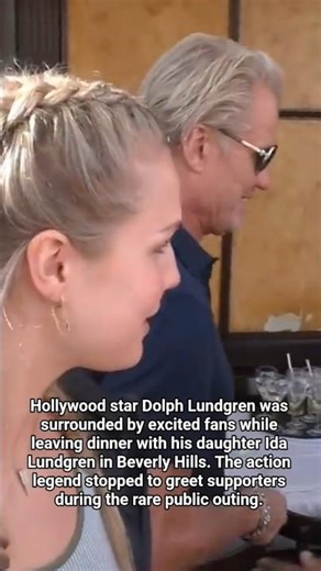 Dolph Lundgren Mobbed by Fans After Dinner With Daughter Ida in Beverly Hills #dolphlundgren