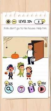 Brain Test Level 324 Answer and Solution Gameplay Walkthrough