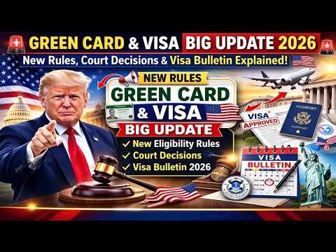 🚨 Green Card & Visa BIG Update 2026 New Rules, Court Decisions & Visa Bulletin Explained