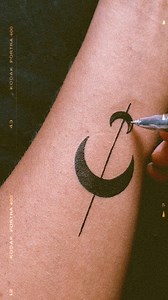 18M views · 12K reactions | Sword ⚔️ and moon  tattoo idea.... . . #tattoo #art #temporarytattoo #drawing #reels #tattooartist #trendingreels #viral #trendingreels #bodyart | Ink Creation | Facebook