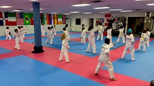 Beginner kids had great energy today working their basic testing curriculum | Sarnia Olympic Taekwondo