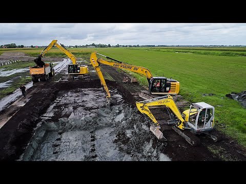 Digging Manure Pit for 200 Cows | Mts. Buisman | van Vuure bv