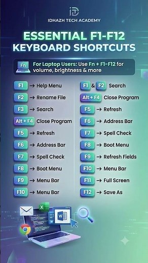 Master Function Keys with These Shortcuts 🚀