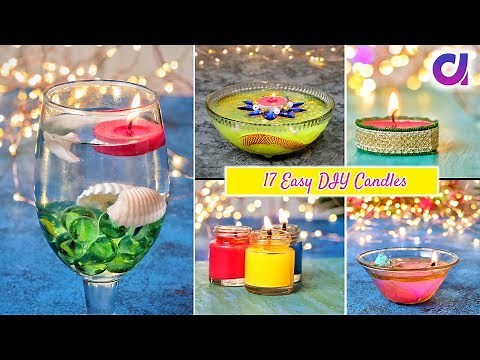17 Easy and Beautiful DIY Candles for Diwali | Room Decor | Artkala