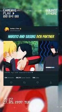 Boruto and Sarada just like their fathers? 💀 #Naruto #FunnyAnime