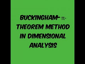 Bukingham's π-Theorem Method#HHM#