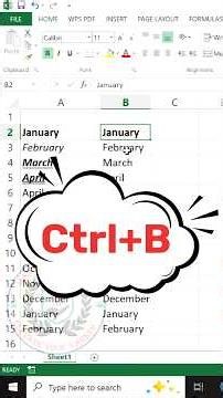 Bold, Italic, Underline & Double Underline in Excel – Keyboard Shortcuts & Mouse Tricks