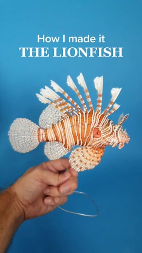 Handmade Lionfish Sculpture: Creative Art Process
