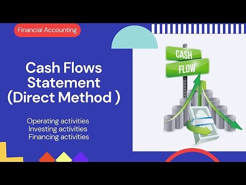Cash Flows Statement under Direct Method | Statement of Cash Flows | Financial Statement |Accounting