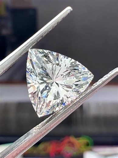 Trillion Cut Lab Grown Diamond Triangle Loose Stone 0.50ct to 4.50ct IGI Certified - Etsy