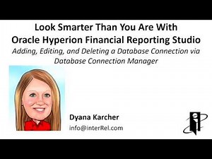 Adding, Editing, and Deleting a Database Connection via Database Connection Manager