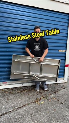 VEVOR 48x24 Folding Stainless Steel Prep Table
