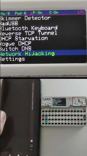 Evil-Cardputer 😈 part2 Network Hijacking #hack #m5stack #redteaming #hacker