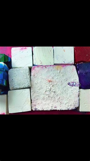 Crushing Gym Chalk with Water for ASMR Relaxation