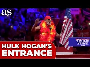 Legendary HULK HOGAN'S TRUMP rally ENTRANCE resurfaces after his death