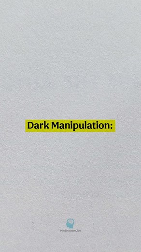 83 reactions | ✨ Dark Manipulation Tactics You Should Know ✨ Not to...