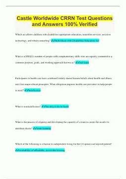 Castle Worldwide CRRN Test Questions and Answers 100 Verified547