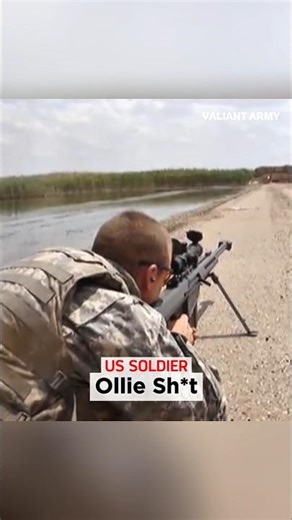 US Sniper fires 50.cal Barret in Iraq | #shorts