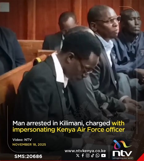 103K views · 2.1K reactions | Man arrested in Kilimani, charged with impersonating Kenya Air Force officer | NTV Kenya | Facebook