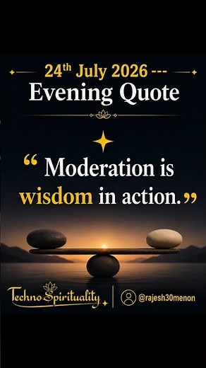 Moderation Is The Right Choice