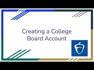 Creating a College Board Account