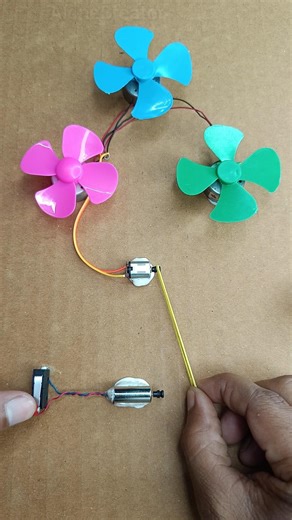 World's Smallest Dynamo Powers 3-DC Fan #DIYProject #innovation #project