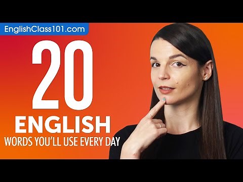 20 English Words You'll Use Every Day - Basic Vocabulary #42