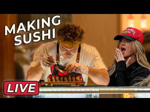 Teaching Hannah What I Learned Working At A Sushi Restaurant LIVE