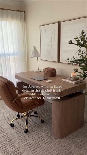 A workspace that finally feels as grounded as it looks. #homefinds #shorts #homedecor