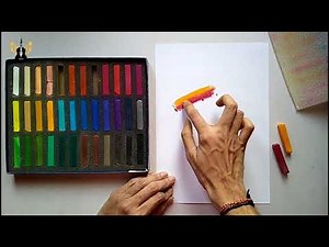 Soft pastel for drawing / Review and paper tutorial for beginners