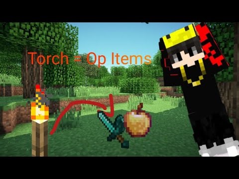 Minecraft, But Torch Drop Op Items