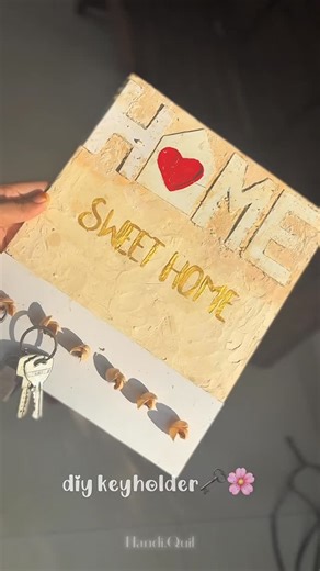 HanDi.Quil on Instagram: "Soft, slow, handmade 🤍. • DIY key holder • DIY keyholder • Handmade key holder • Wall key holder • Key holder for home • Entryway key holder • Key hanger wall • Key organizer DIY"