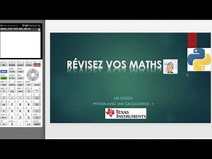 tuto python avec la TI83 Edition Python - partie 1