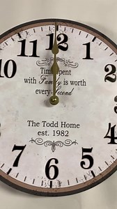 Personalized Family Name Clock- Time Spent With Family is Worth Every Second Clock - Etsy