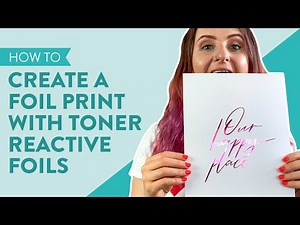How to: Create a REAL foil print with TONER REACTIVE FOIL | Heidi Swapp Minc