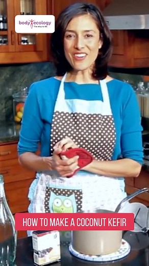 How to make coconut kefir? Check the comment section to view the link to the whole video. #coconutkefir #kefirstarter #kefir #fermentedfoods #coconutdrink #howtomakekefir #howto #recipe #loveBE #bodyecology #DonnaGates | Donna Gates, The Body Ecology Diet