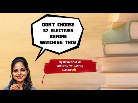 Which S7 elective should you choose? My selection & reasons. #KTU #S7 #CSE #ML #EIA