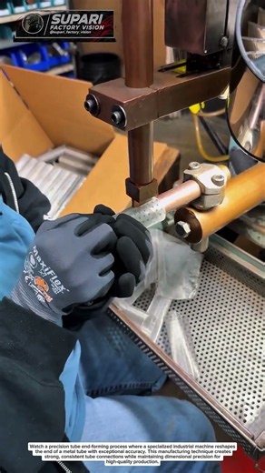 Precision Tube End Forming Machine | Satisfying Industrial Manufacturing Process