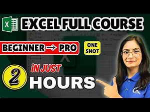Excel Full Course in 2 Hours 🔥 One Shot Tutorial for Beginners (Hindi) । Computer with Kritika