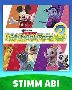 52K views · 117 reactions | Bald erscheinen die Disney Junior Lieblingslieder Vol. 3!  Mit dabei werden u.a. Lieder aus Welpen Freunde, Vampirina und Garde der Löwen sein. Welche Vampirina Songs gefallen euren Kids am besten? Stimmt jetzt ab! | Disney Junior Deutschland | Facebook