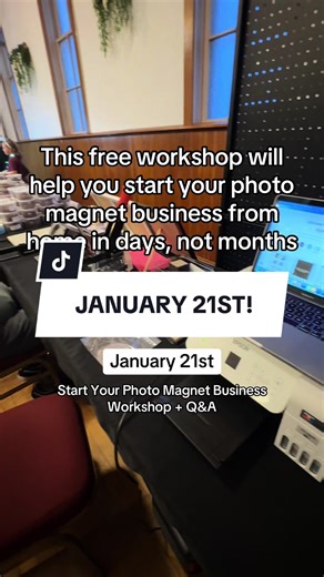 If you’re wanting to start or just started your photo magnet business - sign up! January 21st at 11am AST. I’ll send the replay after! #photomagnets #photomagnetbusiness #sidehustle #sidehustleideas