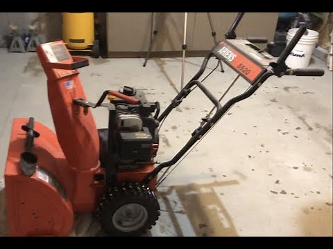 Ariens Snowblower gear box oil leek fix