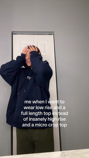 Exploring Low Rise Fashion Trends with Long Tops