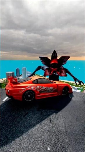 I HAD ONE TRY… SUPRA vs MONSTER 😱#car #beamng