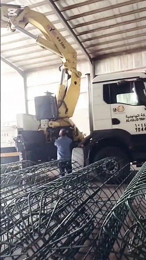 Hiab Crane Loading Steel | Al Hajd Yah Co.