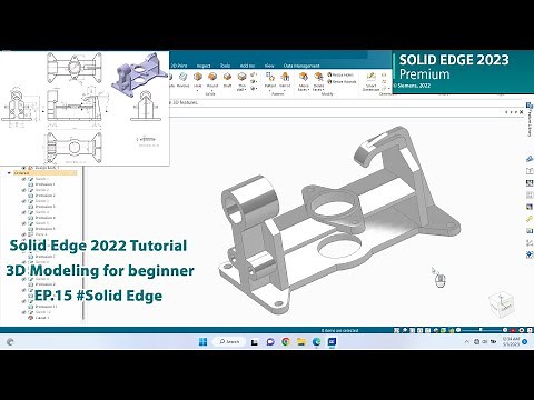 Solid Edge 2023 Tutorial - 3D Modeling for beginner EP.15